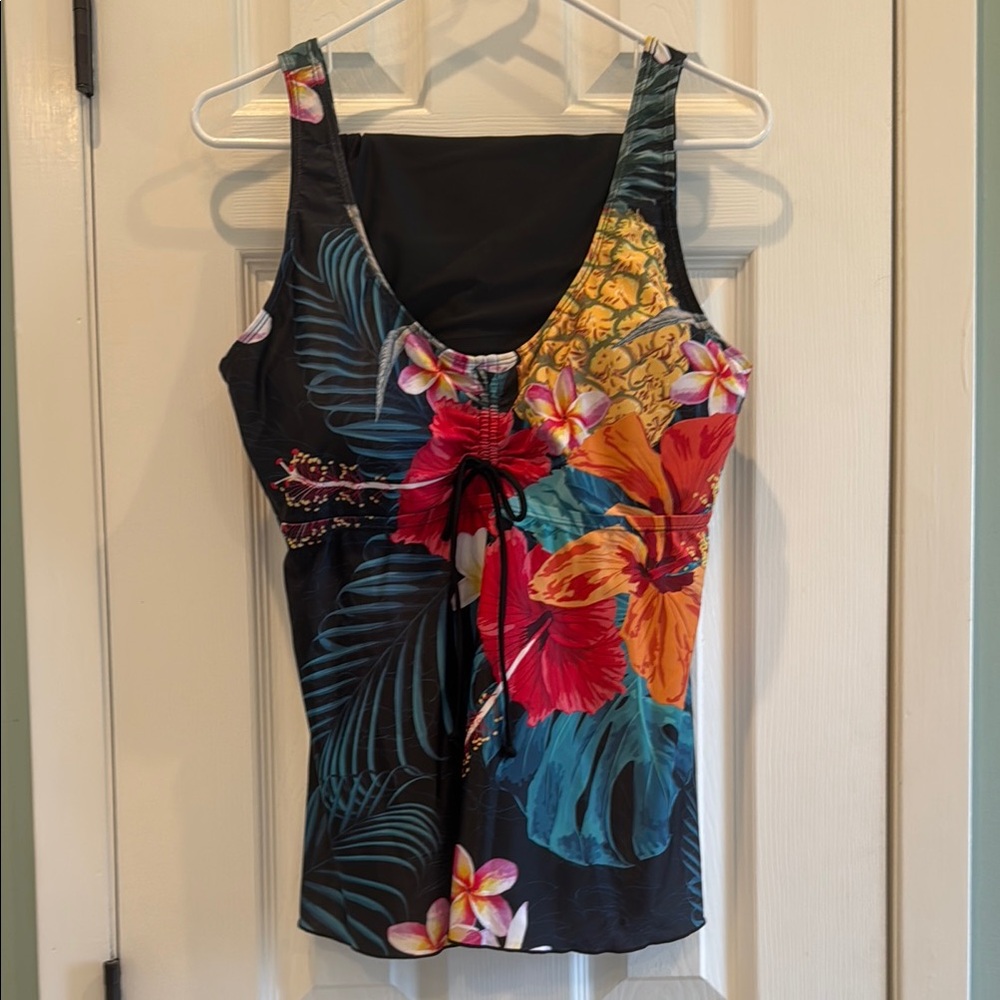 Floral Tankini with Boy Short Bottoms